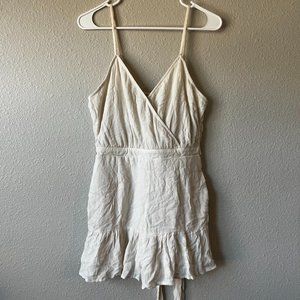 American Eagle V-Neck Faux Wrap Romper Medium